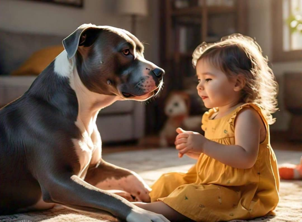 Are Pitbulls Nanny Dogs? The Truth About Bullies - Chloe The Pit Bull