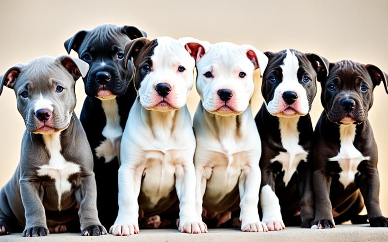 image of pitbull puppies with different coat colors; do pitbull puppies coat change color