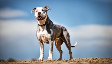 image of a merle pitbull; are merle pitbulls rare.