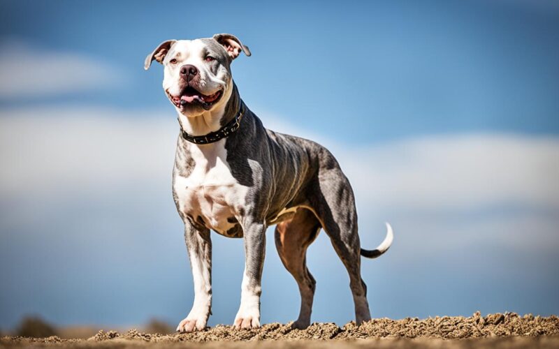 image of a merle pitbull; are merle pitbulls rare.