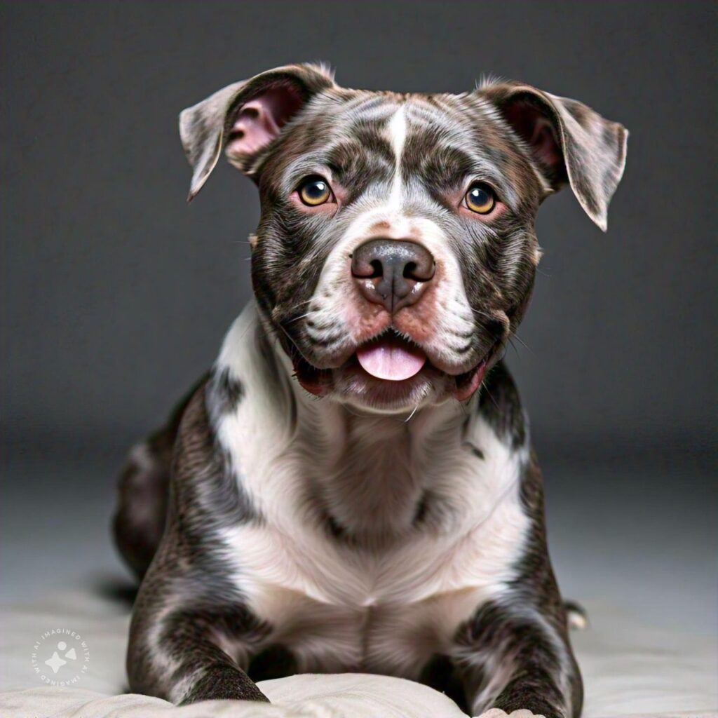 image of a merle pitbull breed; is a merle pitbull rare?