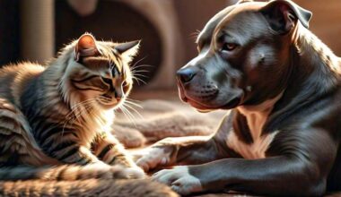 Are pitbull dogs good with cats