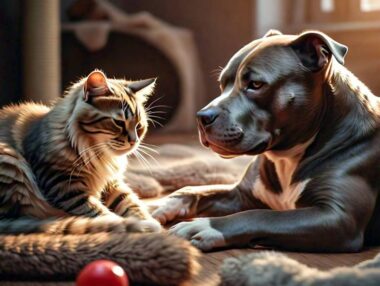 Are pitbull dogs good with cats