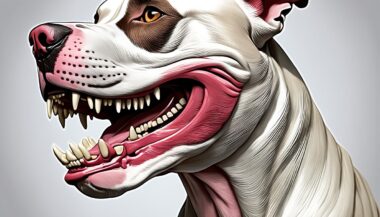 image of a pitbulls jaw; do pitbulls jaw lock?