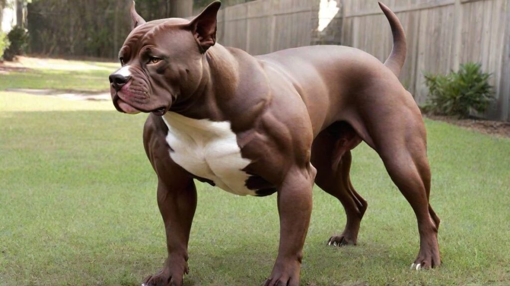 pitbull dog body muscle