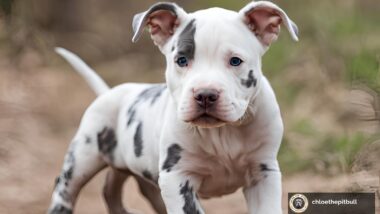 white merle pitbull puppies care