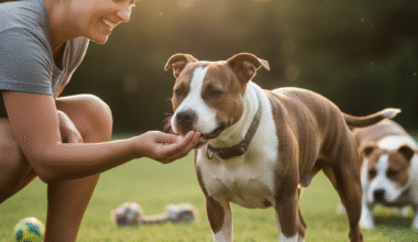 calming pit bull